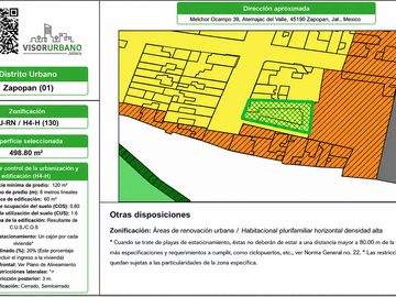 Terreno en Venta en Atemajac del Valle - Melchor Ocampo 39