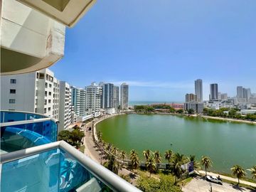 VENDO EN CARTAGENA APARTAMENTO PARA INVERSIÓN VISTA DIRECTA AL LAGUITO