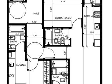 VENTA DEPARTAMENTO TRES AMBIENTES EN CONSTRUCCION
