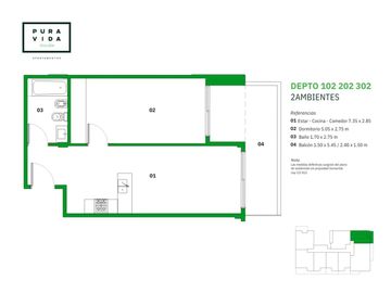 Venta Depto 2 amb balcón y amenities Villa Urquiza