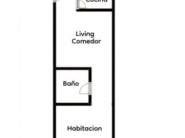 DEPARTAMENTO 2 AMBIENTES EN VENTA  ZONA TRIBUNALES
