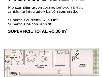 Venta departamento Monoamb en pozo Villa Urquiza