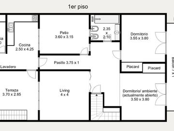PH 3 ambientes en venta Belgrano R cochera  jardín