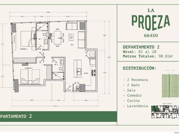 DEPARTAMENTO EN RENTA, LA PROEZA, SAN NICOLAS DE LOS GARZA