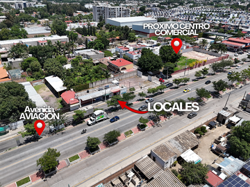 Local Comercial en Venta sobre Av. Aviación, Zapopan con Rentas