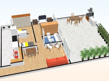 4 AMBIENTES CON PATIO EXTRA GRANDE, APTO CREDITO