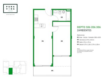 Venta Depto 2 amb a estrenar en Villa Urquiza