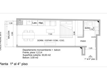 VENTA MONOAMBIENTE, BALCÓN. APTO PROF. BELGRANO R