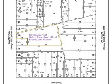 Venta Galpon/Cochera para 40 Autos 1140 m2