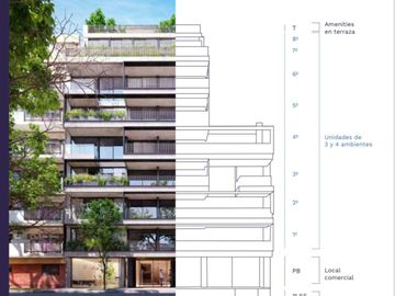 VTA DEPTO COLEGIALES POZO 3 AMB AMENITIES CATEGORI