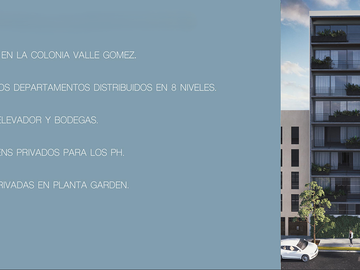 Departamento 80m2 en Valle Gomez con terraza planta baja