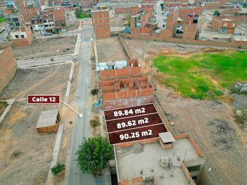 Terreno de 90 m2 en vente frente al parque en urb. Sol de Carabayllo