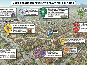 Arriendo Casa La Florida / Sector Metro Los Quillayes