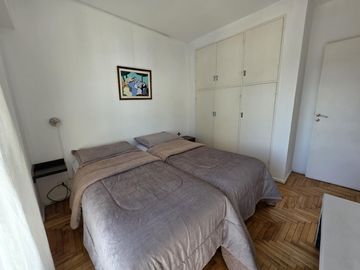 Departamento de 3 ambientes amoblados con balcon y lavarropas en belgrano en alquiler