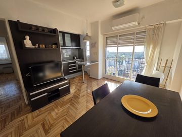 Departamento de 3 ambientes amoblados con balcon y lavarropas en belgrano en alquiler