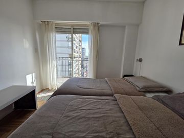 Departamento de 3 ambientes amoblados con balcon y lavarropas en belgrano en alquiler