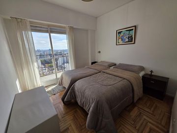 Departamento de 3 ambientes amoblados con balcon y lavarropas en belgrano en alquiler