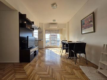 Departamento de 3 ambientes amoblados con balcon y lavarropas en belgrano en alquiler