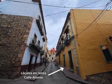 Local Comercial en Renta – Calle Alonso, Guanajuato Centro