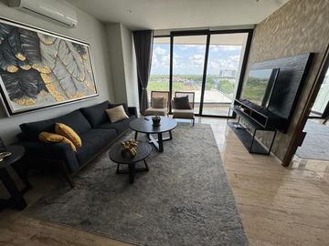 Renta departamento  amueblado en Town Square