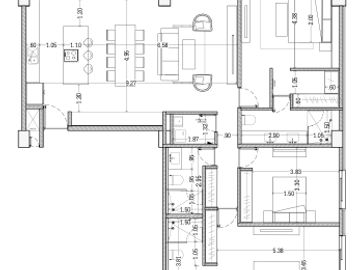 Depto. de 3 recámaras en ARTHOUSE con Refri/Lavasecadora/cortinas
