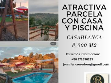 Se vende Parcela con casa y piscinas