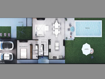 Casa Doble Altura en Venta en Privada Nadira, Conkal