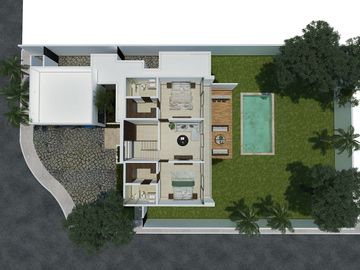 Casa(43) en VENTA en Privada El Cortijo al norte de Mérida, Yucatán