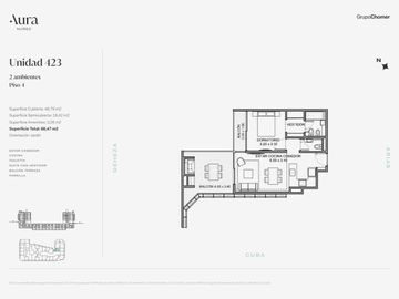 VENTA AURA NUÑEZ OPORTUNIDAD 2 AMBIENTES