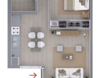 Venta Plan Casa Natania 1 dorm