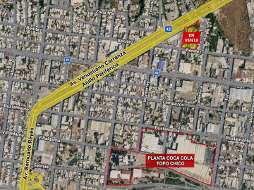 Terreno Industrial en venta en la colonia Topo Chico