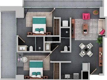 Departamento en renta o venta Retama Monterrey, Nuevo León