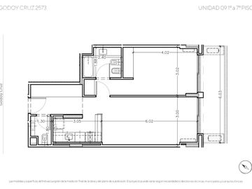 Venta Departamento de 2 Ambientes en Palermo Hollywood