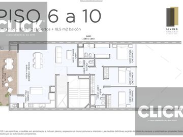 3 Ambientes balcón en edificio Premium con Amenities en Villa Crespo- POZO