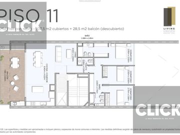 3 Ambientes balcón en edificio Premium con Amenities en Villa Crespo- POZO