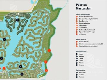Terreno en  Barrio Amarras - Puertos del Lago