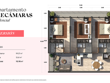 DEPARTAMENTO EN VENTA EN MÉRIDA YUCATÁN EN EL COUNTRY CLUB