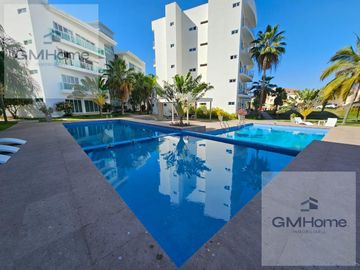 Departamento en renta anual en Isla Mazatlán, Marina