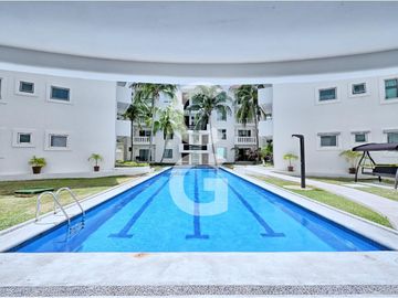 Departamento en Renta en Cancún en Residencial Mediterraneé con Terraza y 3 Recámaras