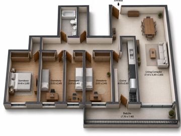 Venta Departamento 5 ambientes en Flores