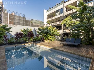Semipiso 4 ambientes en venta en Palermo con terraza propia y cochera