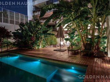 Semipiso 4 ambientes en venta en Palermo con terraza propia y cochera