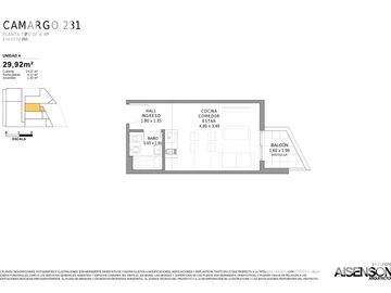 Venta - Monoambiente con balcón - full amenities - a estrenar - Villa Crespo