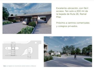 a 100 metros de la Panamericana -excelente acceso-