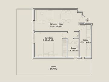 VENTA| Departamento 1 Dormitorio A ESTRENAR en  Nueva Córdoba en el  edificio GÜARIDA X .