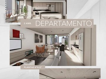Departamento a estrenar de 1 ambiente. Bonjo 10 en zona Guemes