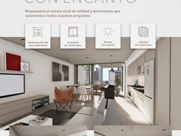 Departamento a estrenar de 1 ambiente. Bonjo 10 en zona Guemes