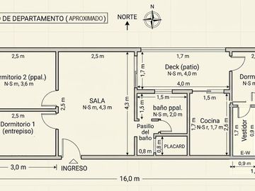 VENTA DEPARTAMENTO 3 AMBIENTES + ESTUDIO. PALERMO