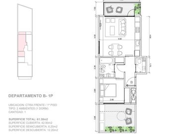 Departamento Boutique, calidad y diseño, 1, 2 y 3 ambientes