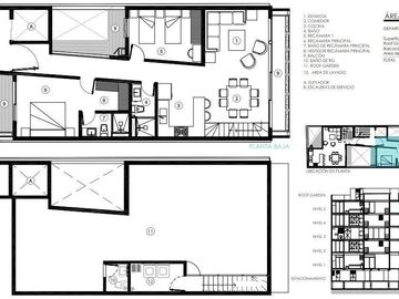 Penthouse de 210m2 roof garden y balcon en la Condesa